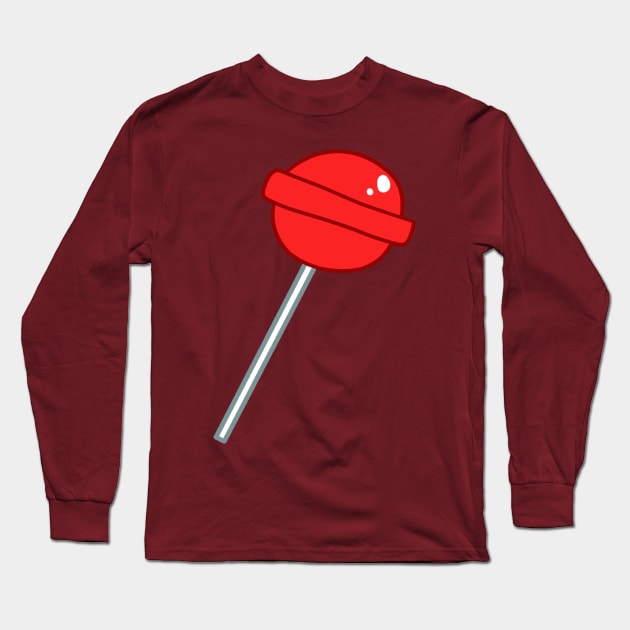 Red Lollipop Long Sleeve T-Shirt by saradaboru